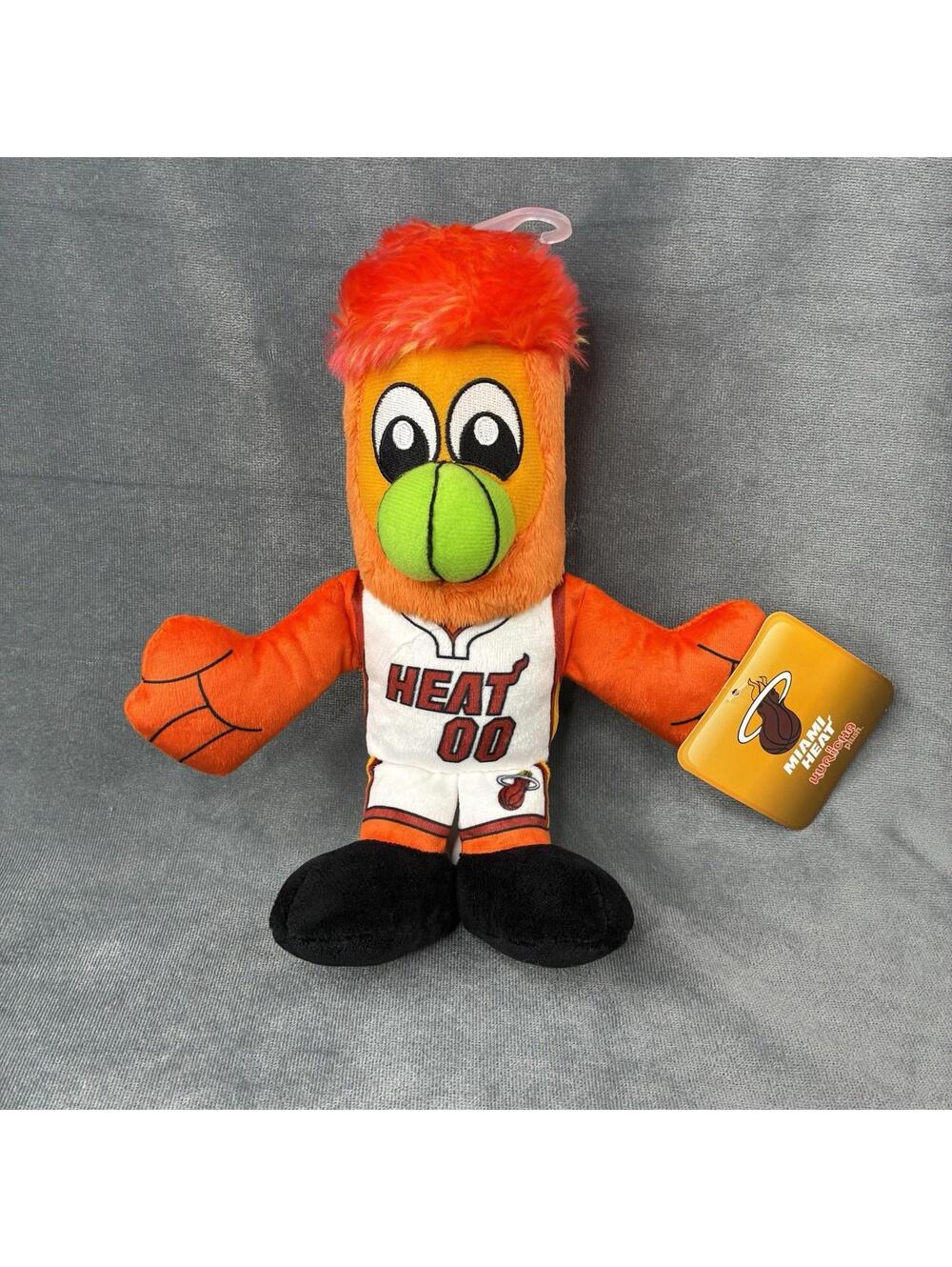 Bleacher Creatures Miami Heat Burnie 8" Kuricha Plush NBA NWT